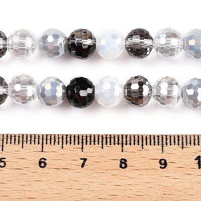 Electroplate Glass Bead Strands GLAA-Z006-01E-1