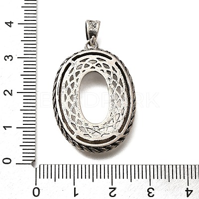 Brass Pendant Cabochon Settings KK-M313-22AS-1