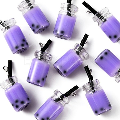 Glass Bottle Pendants X-CRES-N017-03E-1