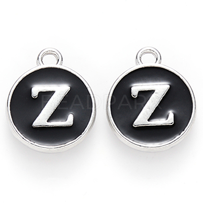 Platinum Plated Alloy Charms ENAM-S118-02Z-P-1