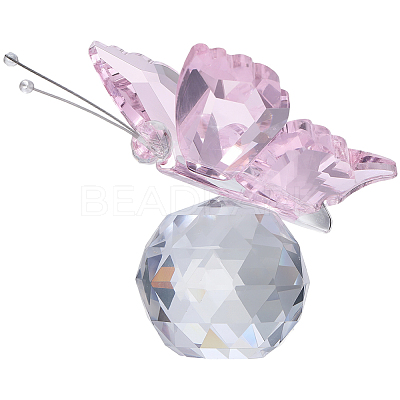 1Pc Glass Crytsal Butterfly Display Decorations LAMP-CN0001-01C-1