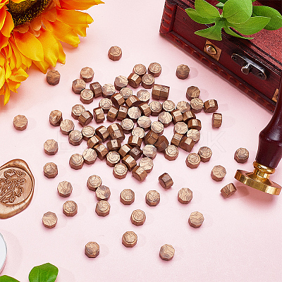 100Pcs Octagon Sealing Wax Particles DIY-CP0009-40A-1