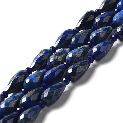 Natural Lapis Lazuli Beads Strands G-B028-A12-1