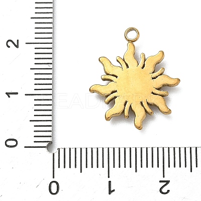 304 Stainless Steel Rhinestone Pendants STAS-I357-03G-1