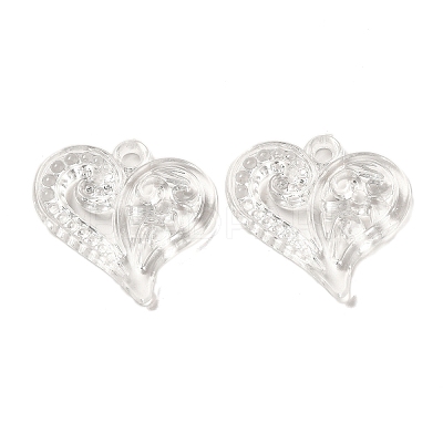 Valentine's Day Transparent Acrylic Pendants TACR-G048-02A-1