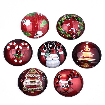 Glass Cabochons GGLA-S036-18B-1