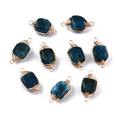 Natural Agate Links Connectors G-T131-99A-1