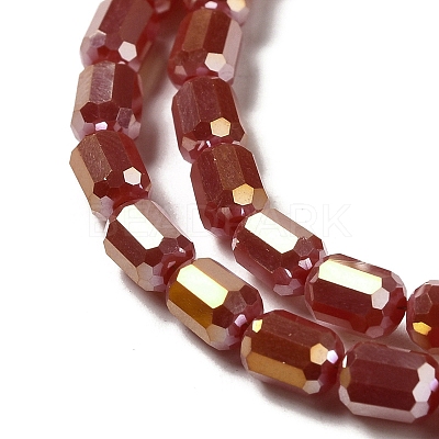 Electroplate Glass Beads Strands EGLA-D031-01O-1