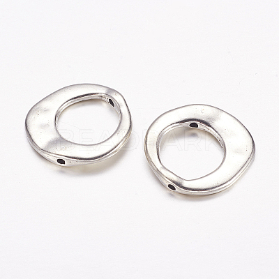 Tibetan Style Irregular Ring Bead Frames LF10246Y-NF-1