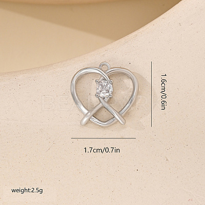 Micro Pave Cubic Zirconia Pendants PW-WGD8CC2-12-1