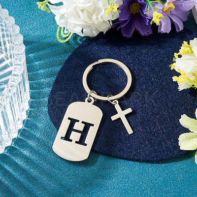 1Pc Stainless Steel Keychains KEYC-TADJ0001-08H-1