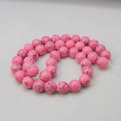 Synthetic Turquoise Beads Strands TURQ-H038-4mm-XXS08-1
