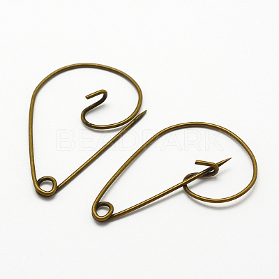 Iron Brooch Findings X-IFIN-K028-01AB-1