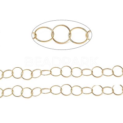 Ion Plating(IP) 304 Stainless Steel Rolo Chains CHS-G027-06G-1