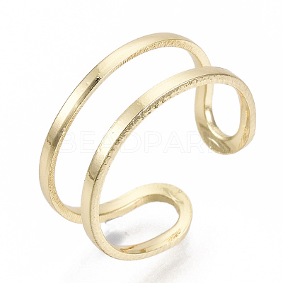 Brass Cuff Finger Rings RJEW-N030-003-NF-1