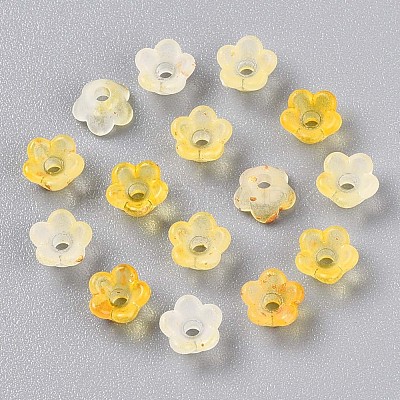 Frosted Transparent Acrylic Beads OACR-N137-72G-1