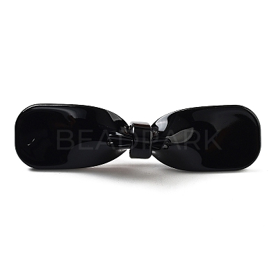 Cellulose Acetate & Iron Alligator Hair Clips AJEW-K047-01G-03-1