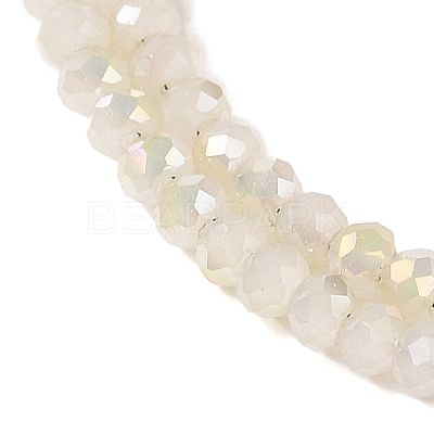 Electroplate Glass Faceted Rondelle Beads Strands EGLA-D020-3x2mm-05-A-1