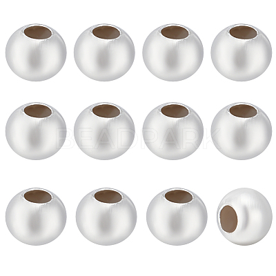 12Pcs 925 Sterling Silver Rondelle Beads STER-BC0001-85-1