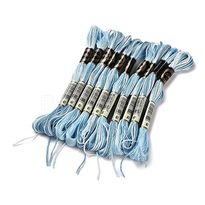 10 Skeins 6-Ply Polyester Embroidery Floss OCOR-K006-A36-1