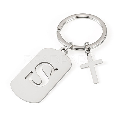 1Pc Stainless Steel Keychains KEYC-TADJ0001-08S-1