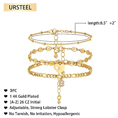 Anklets Sets AJEW-AN00383-02-1
