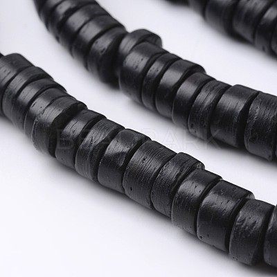 Dyed Natural Coconut Disc Bead Strands COCB-O003-07A-1