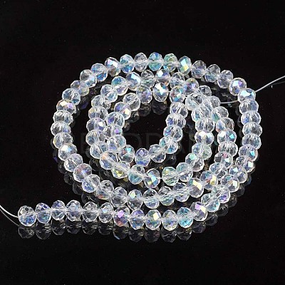 Electroplate Glass Beads Strands EGLA-A044-T3mm-L19-1