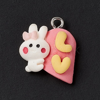 Opaque Resin Pendants RESI-M028-02C-1