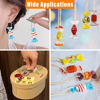 10Pcs 10 Styles Glass Pendants GLAA-CJ0002-89-1