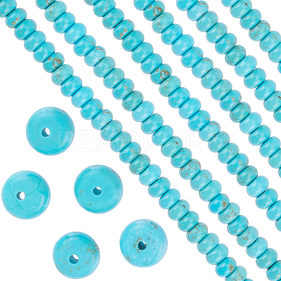 1 Strand Natural Howlite Beads Strands TURQ-SC0001-26B-1