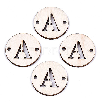 Unfinished Natural Poplar Wood Links Connectors WOOD-S045-140B-01A-1