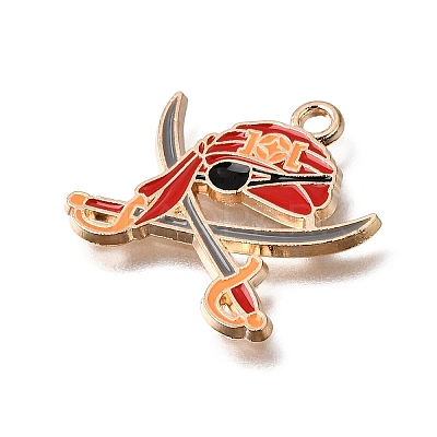 Alloy with Enamel Pendants AL-CBA9E11-03KCG-01-1