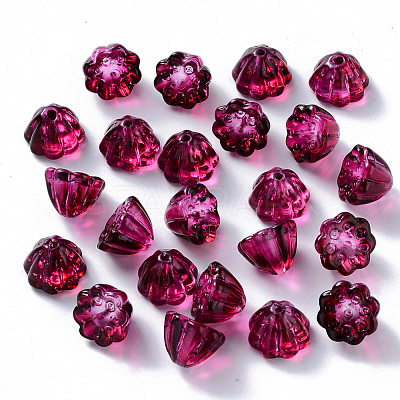 Transparent Baking Paint Glass Beads DGLA-T002-08A-1