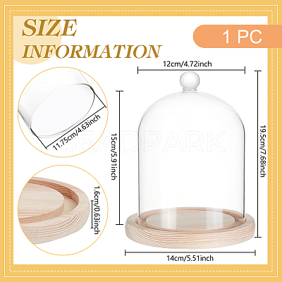 Glass Dome Cover DIY-WH0504-317A-1