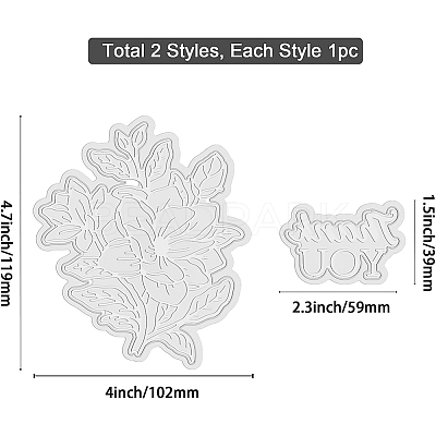 Carbon Steel Hot Foil Plate Metal Dies DIY-WH0280-103-1