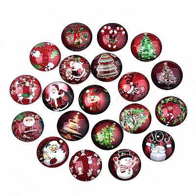 Glass Cabochons X-GGLA-S036-18B-1