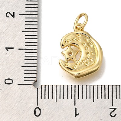 Rack Plating Brass Micro Pave Cubic Zirconia Pendants KK-I720-41G-1