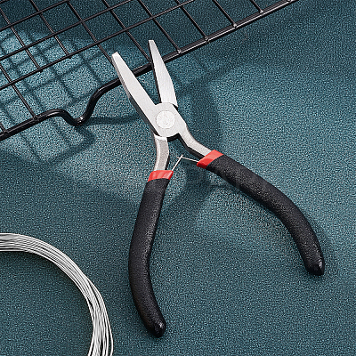 1Pc Carbon Steel Jewelry Pliers for Jewelry Making Supplies AJEW-SC0001-43-1