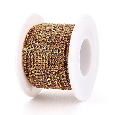 Iron Rhinestone Cup Chains CH-T006-05B-12-1