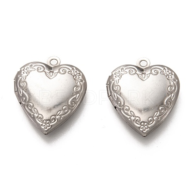 Non-Tarnish 316 Stainless Steel Locket Pendants STAS-O135-06P-1