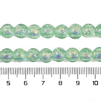 Handmade Foil Lampwork Beads Strands FOIL-K003-06A-06-1