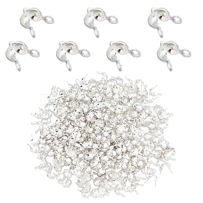 300Pcs 304 Stainless Steel Bead Tips STAS-DC0003-95-1