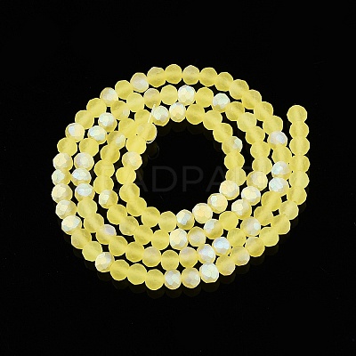 Transparent Glass Beads Strands EGLA-A044-T4mm-MB29-1