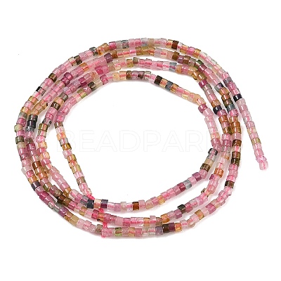 Natural Multicolor Tourmaline Beads Strands G-K399-A02-01-1