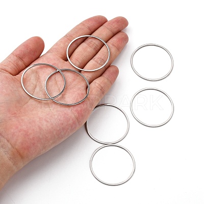 Tarnish Resistant 304 Stainless Steel Linking Ring STAS-T047-15B-1