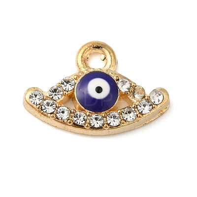 Alloy Enamel Rhinestone Glass Pendants X1-ENAM-U003-02G-05-1