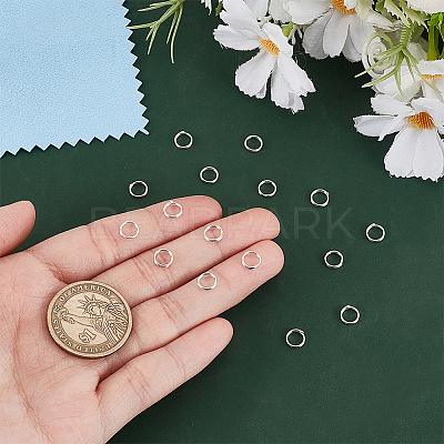 16Pcs 925 Sterling Silver Split Rings STER-HY0001-16-1