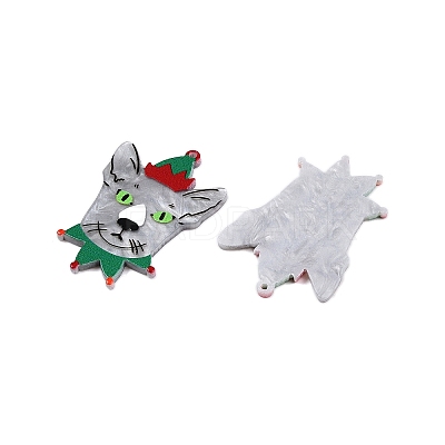 Christmas Theme Printing Acrylic Pendants BACR-N002-01L-1