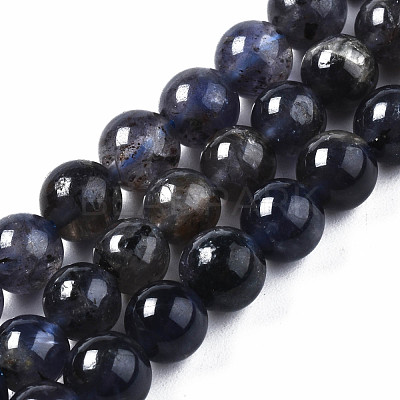 Natural Iolite/Cordierite/Dichroite Beads Strands G-S376-005A-1
